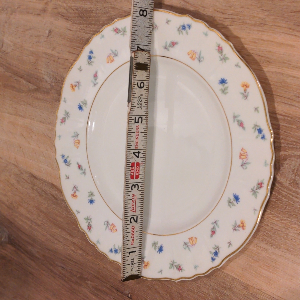Syracuse China‎ Suzanne pattern salad plate 8" diameter